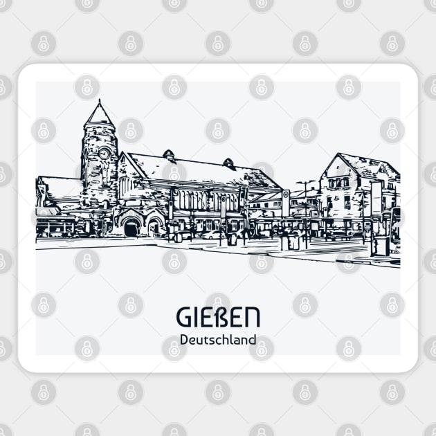 Gießen - Deutschland Magnet by Lakeric